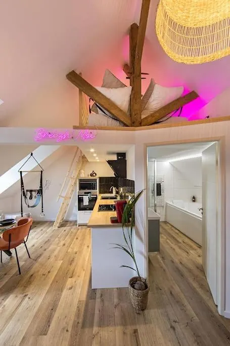 La Breizh Moi Balneo Love Room Josselin Francja